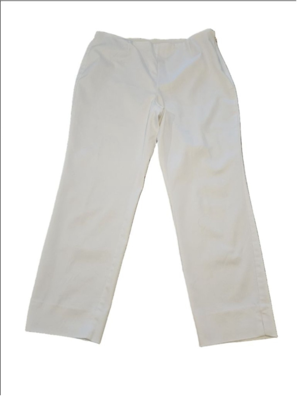 Women's Charter Club White Petite Ankle & Cropped Pants 14P
